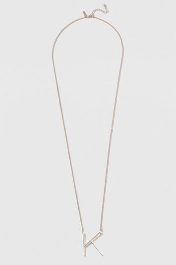 Topshop 'k' Initial Pendant Necklace