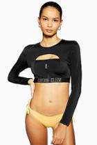 Topshop Cropped Top By Calvin Klein