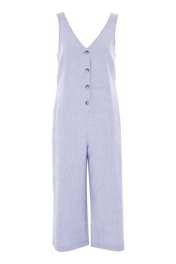 Topshop Slouch Button Jumpsuit