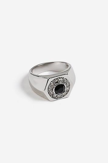 Topshop *hexagon Stone Set Ring
