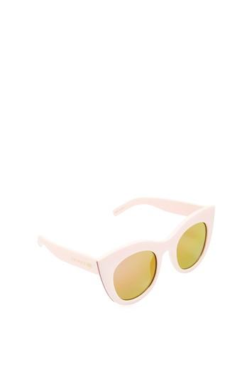 Topshop *amelie Milky Pink Chunky Sunglasses By Skinnydip