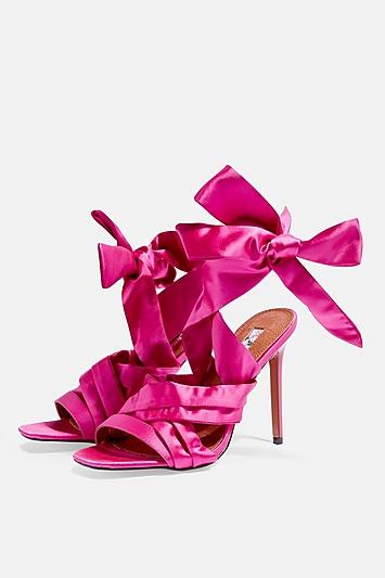 Topshop Roka Tie Wrap Heel Sandals