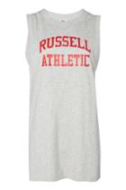 Topshop Logo Print Tank Top By Russell Athletic