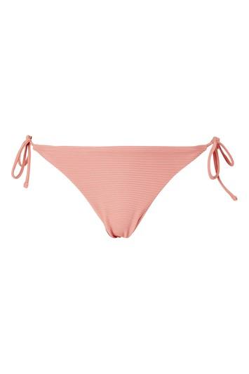 Topshop Ribbed Tie Side Bottoms