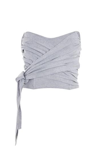 Topshop Corset Bandeau Wrap Top