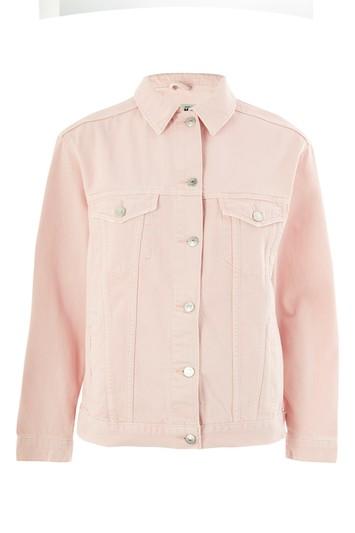 Topshop Petite Elbow Ripped Jacket