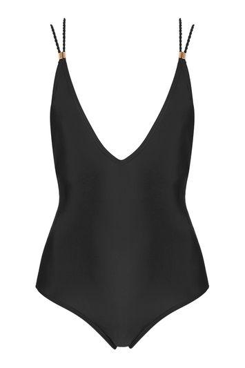 Topshop Petite Twist Strap Swimsuit
