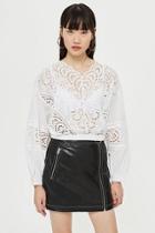 Topshop Broderie Blouse