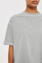 Topshop Contrast Stitch Boyfriend T-shirt By Boutique