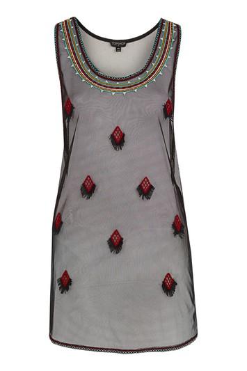 Topshop Festival Mesh Tunic Cover Up