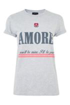 Topshop Embroidered Amour T-shirt