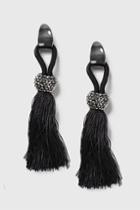 Topshop Sparkle Tassel Drop Earrings