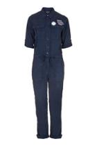 Topshop Badged Utility Boiler Suit