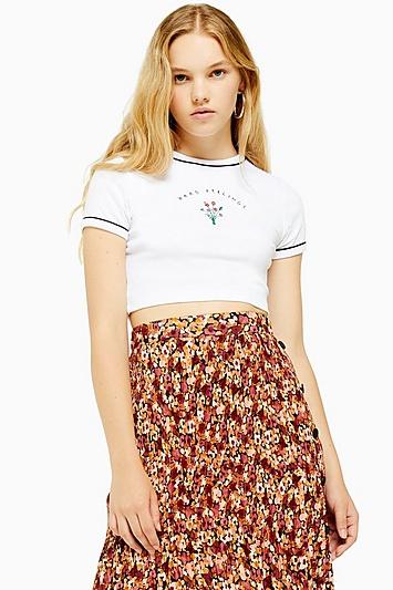 Topshop Hard Feelings Motif T-shirt