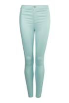 Topshop Moto Mint Shimmer Joni Jeans