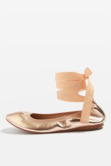 Topshop Vanquish Elastic Ballet Shoes