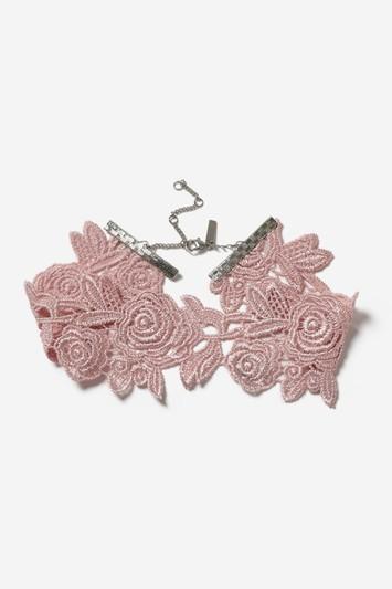 Topshop Lace Choker Necklace