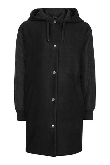 Topshop Urban Hooded Coat