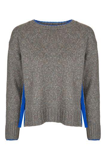 Topshop Bright Trim Marl Jumper
