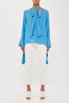 Topshop *oversized Sash Shirt By Boutique