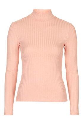 Topshop Wide Rib Funnel Top