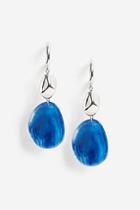 Topshop *blue Marble Drop Earrings