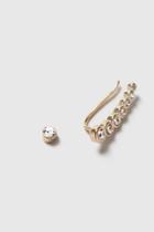 Topshop Rhinestone Earrings Climber