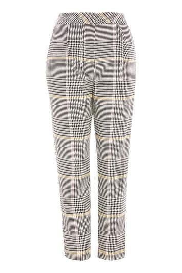 Topshop Tall Bright Check Peg Trousers