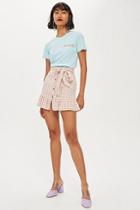 Topshop Rose Gingham Mini Skirt