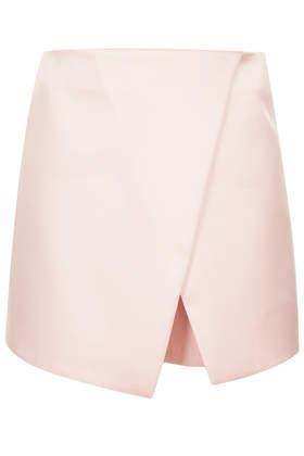 Topshop Tall Satin Wrap Skort