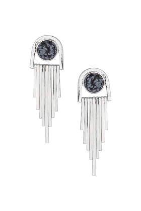 Topshop Semi Precious Bar Drop Earrings