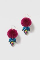 Topshop Pom-pom Drop Earring