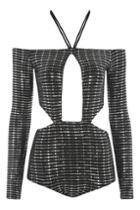 Topshop *off The Shoulder Disco Top By Jaded London