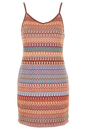 Topshop Tall Crochet Bodycon Dress