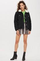 Topshop Oversized Borg Jacket