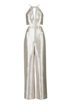 Topshop Metallic Cut-out Jumpsuit