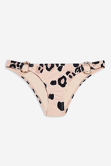 Topshop Animal Ring Bikini Bottoms