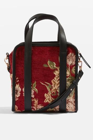 Topshop Tapestry Mini Shopper Bag