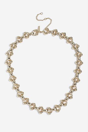 Topshop *ball Linked Chain Necklace