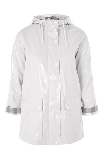 Topshop Vinyl Raincoat Mac