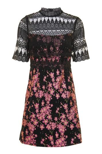 Topshop Jacquard Top A-line Dress
