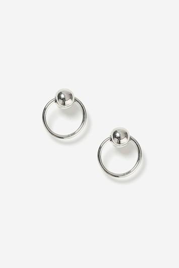Topshop Ball And Circle Stud Earring
