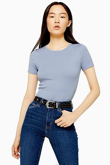 Topshop Blue Everyday T-shirt