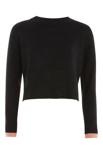Topshop Petite Stretch Cropped Jumper