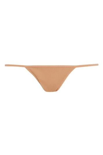 Topshop *rib Bikini Bottoms By Minimale Animale