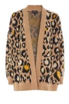 Topshop Tall Leopard Cardigan
