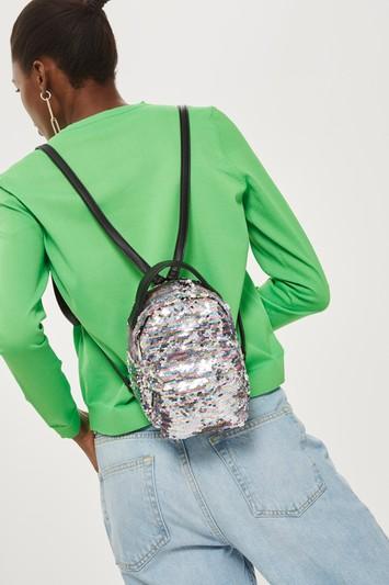 Topshop Funky Sequin Mini Backpack