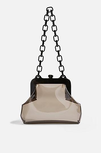 Topshop Tint Tortoiseshell Clip Bag