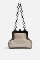Topshop Tint Tortoiseshell Clip Bag