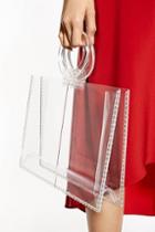 Topshop Gabby Clear Acrylic Tote Bag